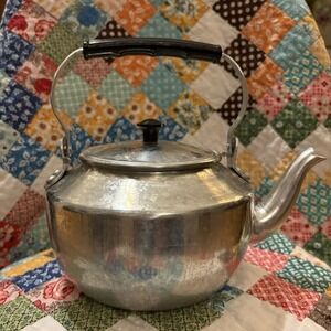 Vintage Aluminum Teapot Alsaif Gallery Decoration Mid Century Modern